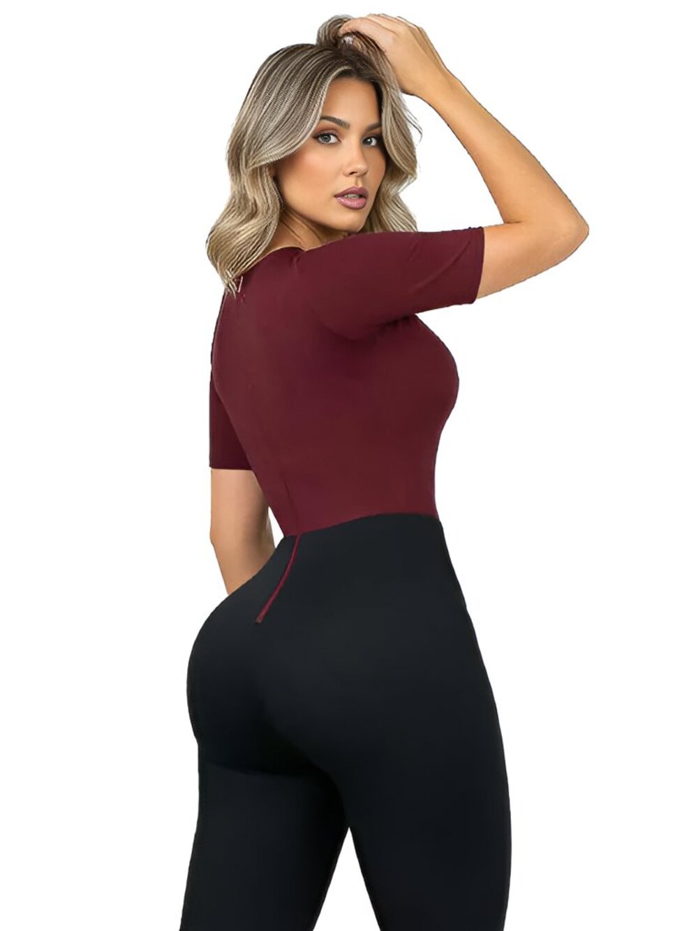Enterizo Moldeador Bota Ancha SMI05021 con Faja Interna y Escote Jumpsuit Stagmi
